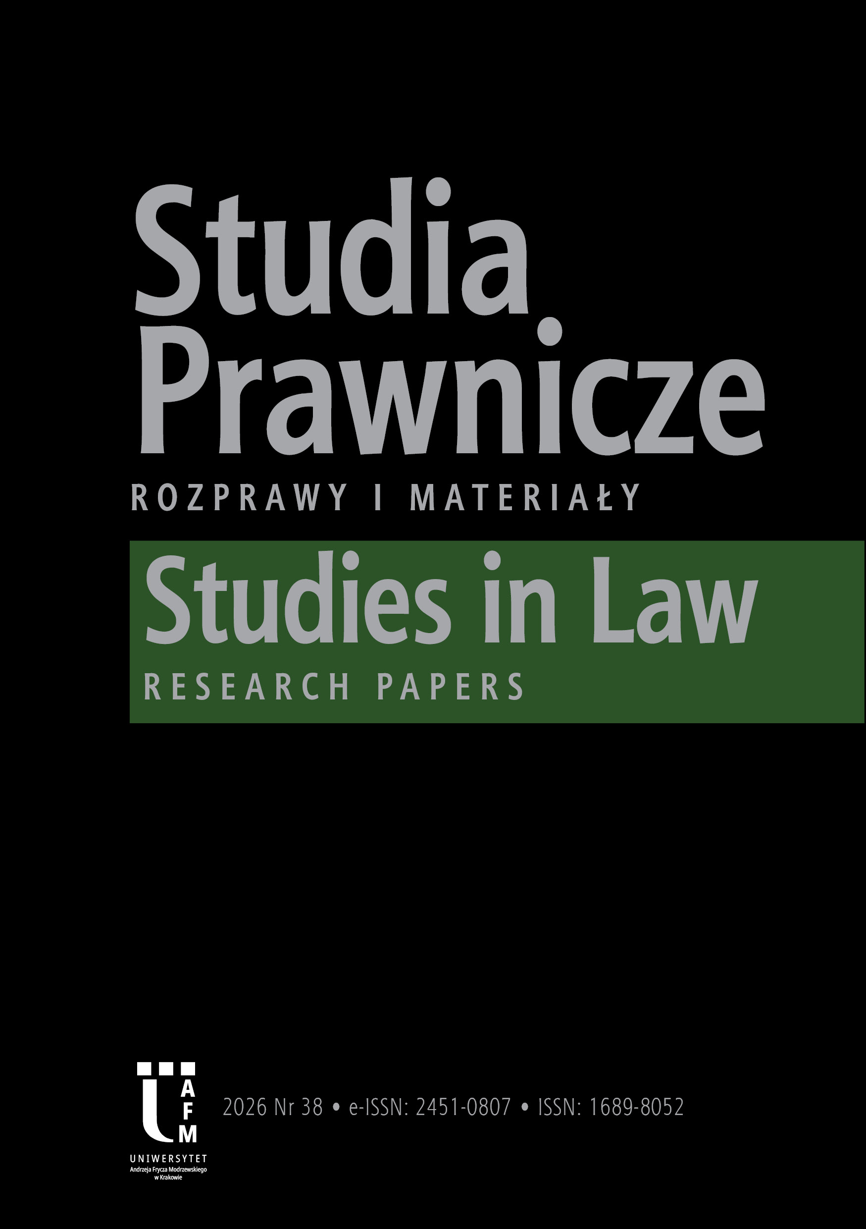 Studia Prawnicze. Rozprawy i Materiały
